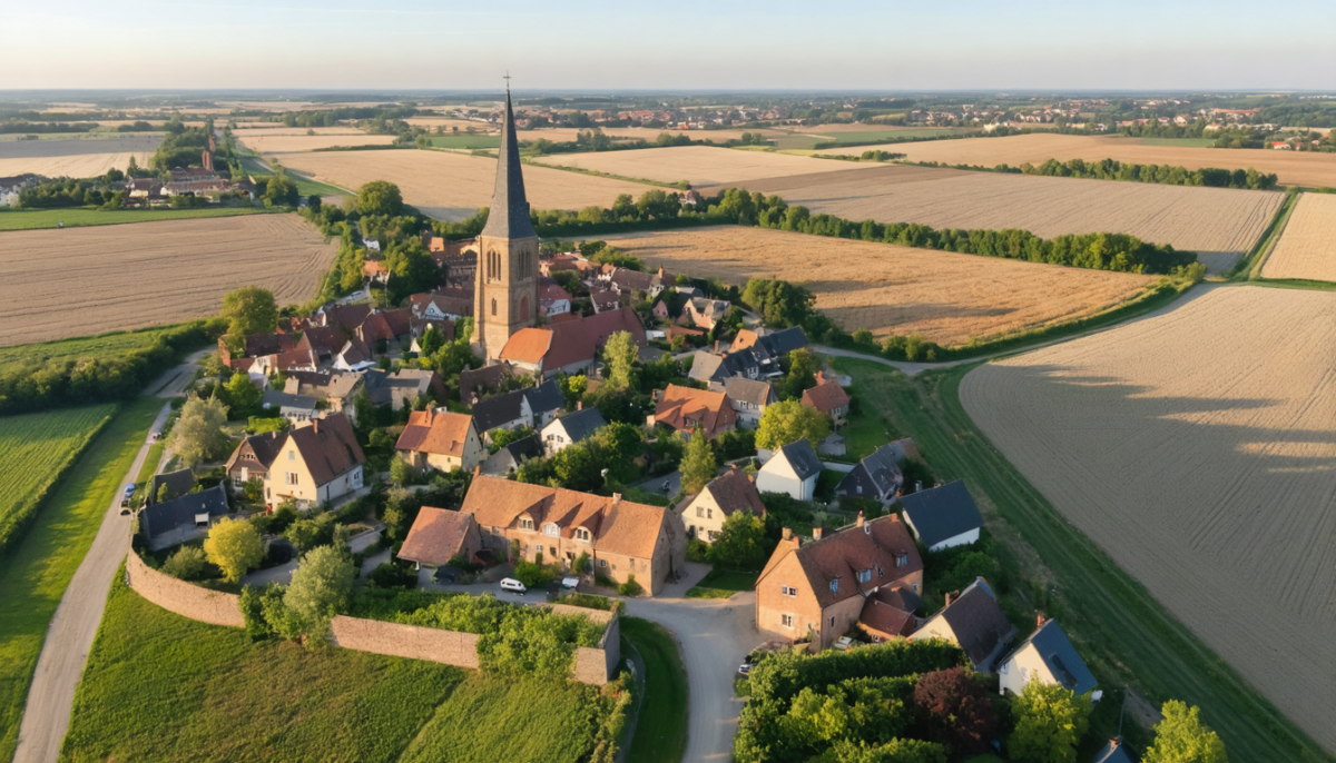 découvrez un charmant village perché à 176 mètres d'altitude, accueillant 2212 habitants et offrant une vue imprenable sur la plaine des flandres.