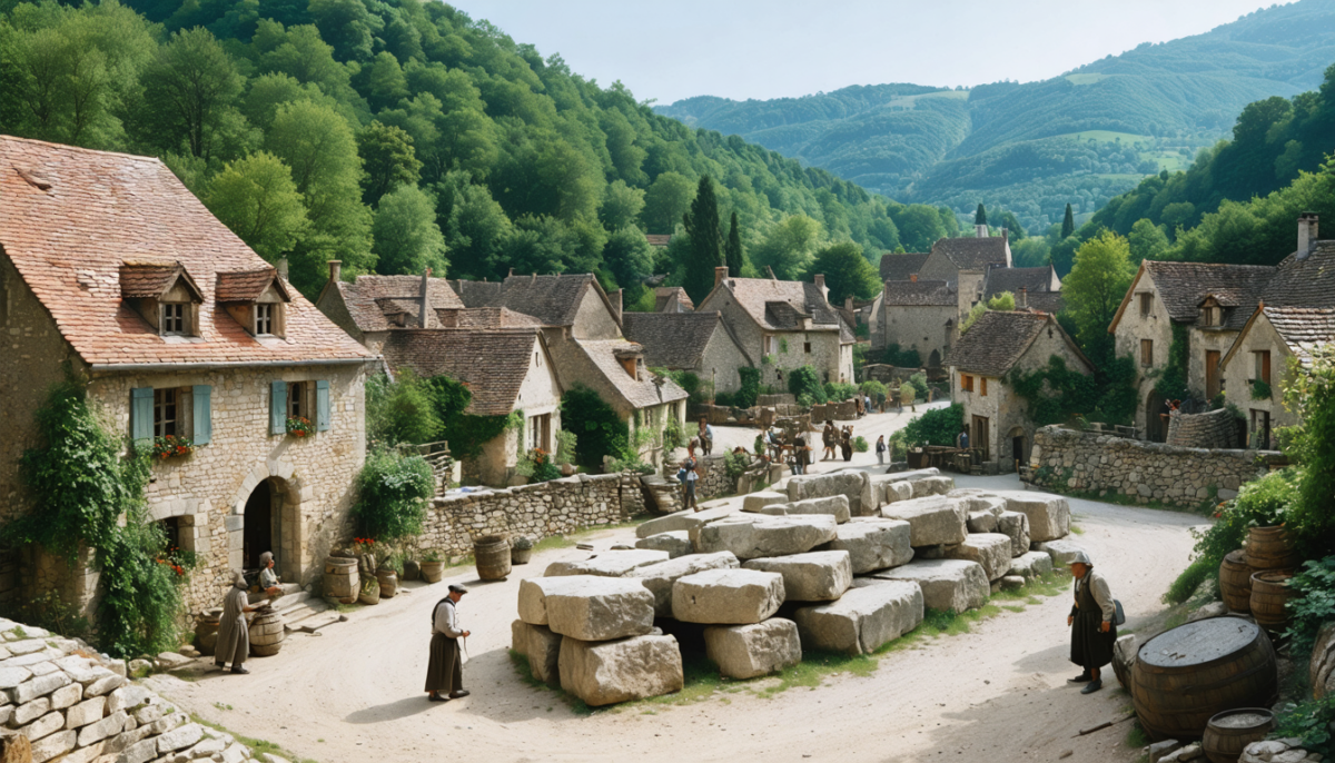 découvrez ce village charmant de 1860 habitants, qui abrite la seule carrière de main en france, un site unique à ne pas manquer.