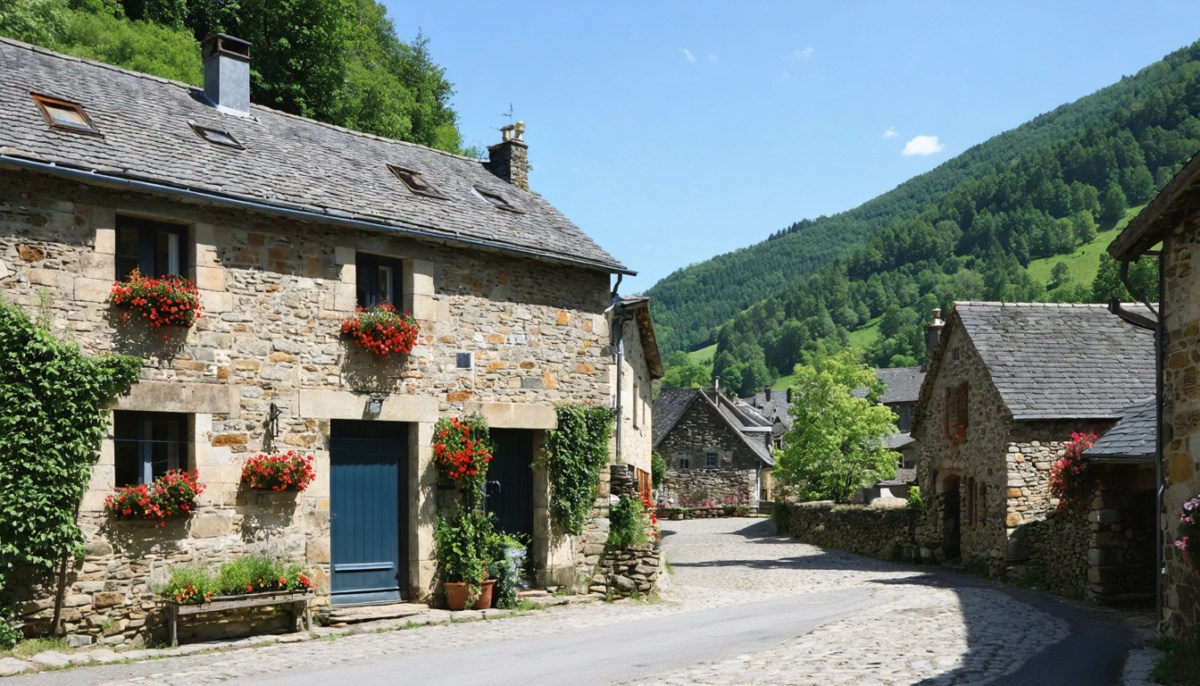 découvrez le seul village du cantal, riche de 832 habitants, décoré du prestigieux label petite cité de caractère, alliant authenticité, patrimoine et charme unique.