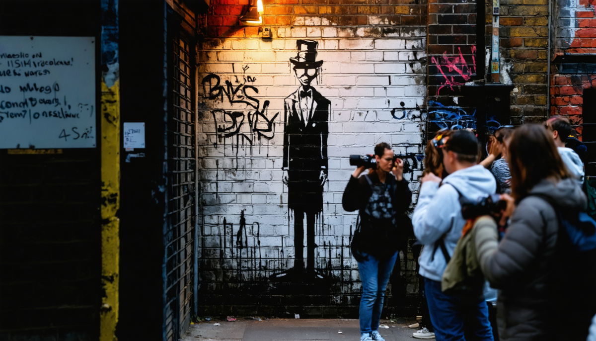 découvrez la nouvelle œuvre de banksy qui ravive le mystère et suscite fascination et débats dans le monde de l'art contemporain.