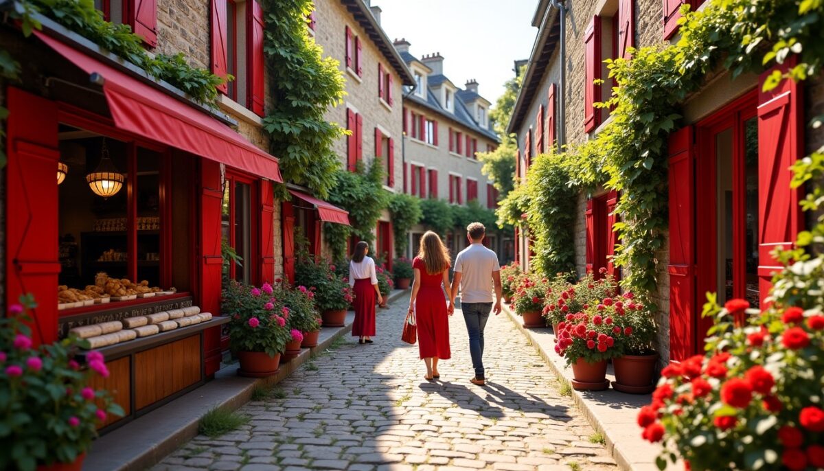 Ce village français tout de rouge vêtu, un décor féérique qui enflamme Instagram !