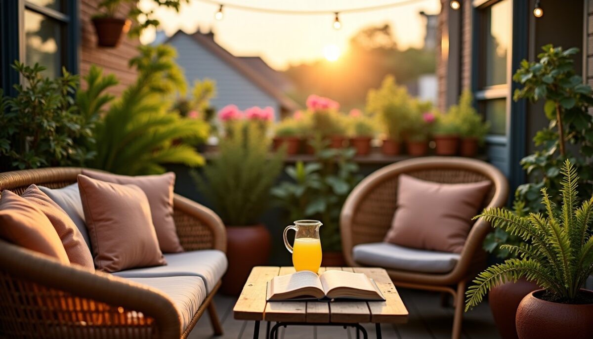 Astuces pour transformer une petite terrasse en un havre de paix estival